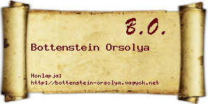 Bottenstein Orsolya névjegykártya